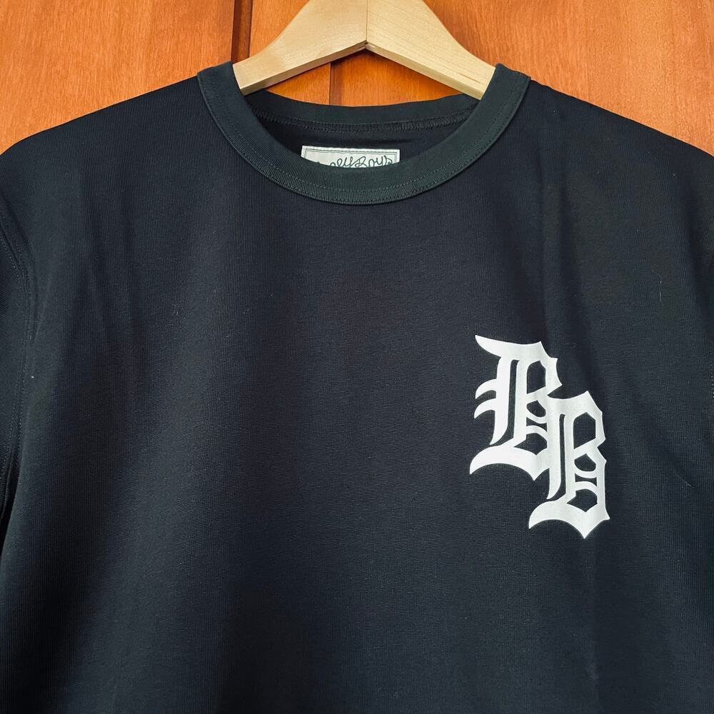 Bogey Boys Tee Shirt Gothic Logo Short Sleeve Black Size Medium NEW - Picture 2 of 7